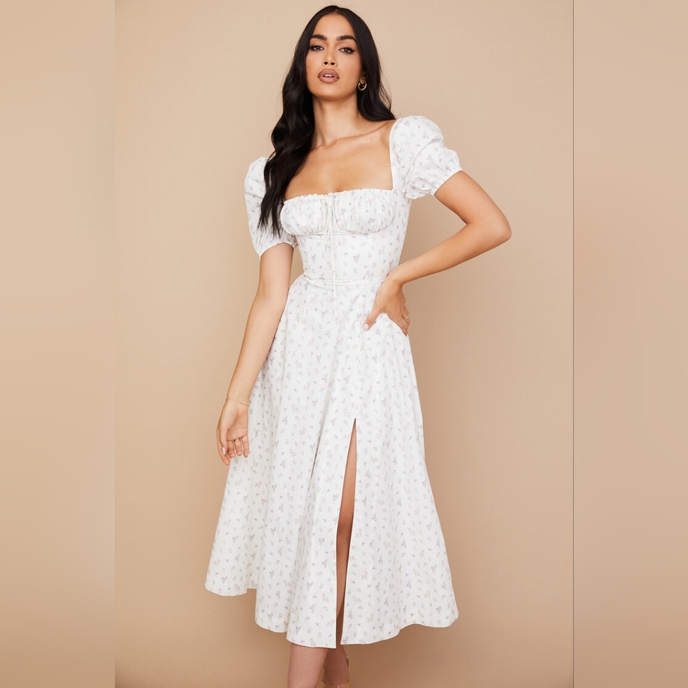 White Floral 'Tallulah' House of CB- large